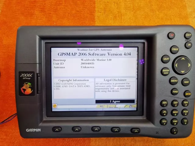 Garmin Gpsmap 2006C Color Gps Chart Plotter Fishfinder Display Unit Only