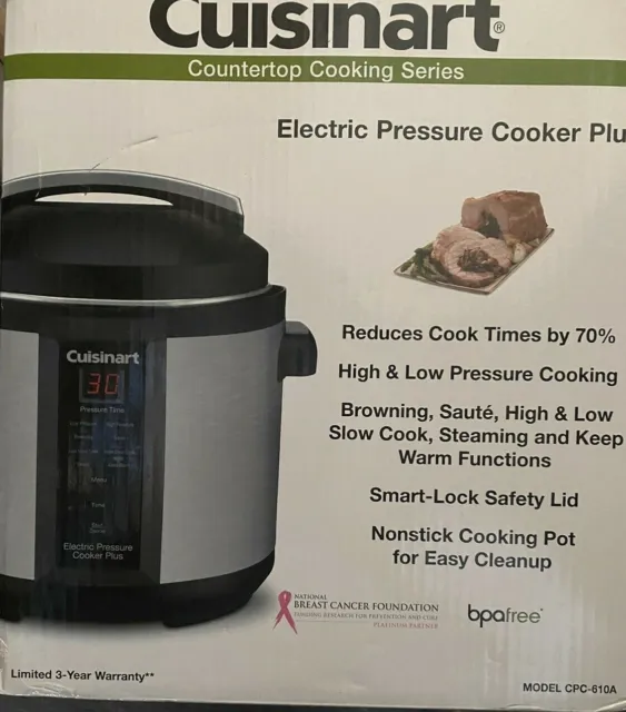 Elctric Pressure Cooker Plus  And Slow Cooker   All In One  Cuisinart