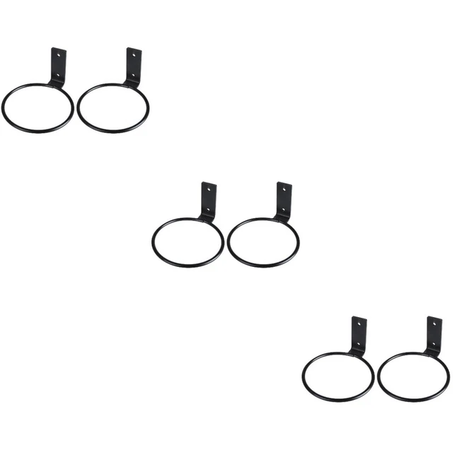 6 Pcs Flower Pot Wall Hook Flowerpot Bracket Hanger Planter Hanging Railing