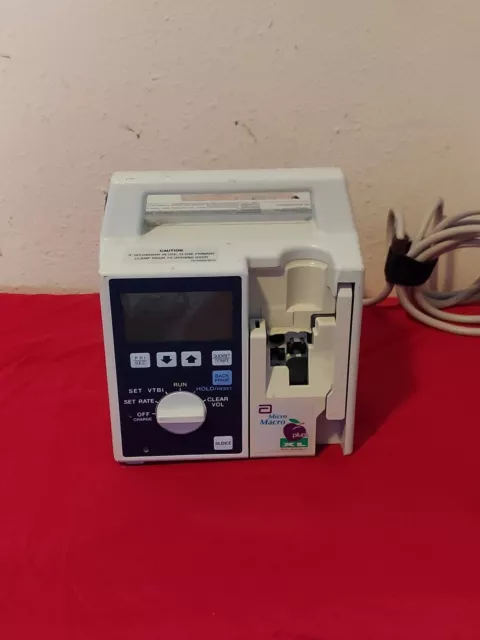 Hospira Abbott Plum XL Micro Macro IV Infusion Pump Intravenous Infuser