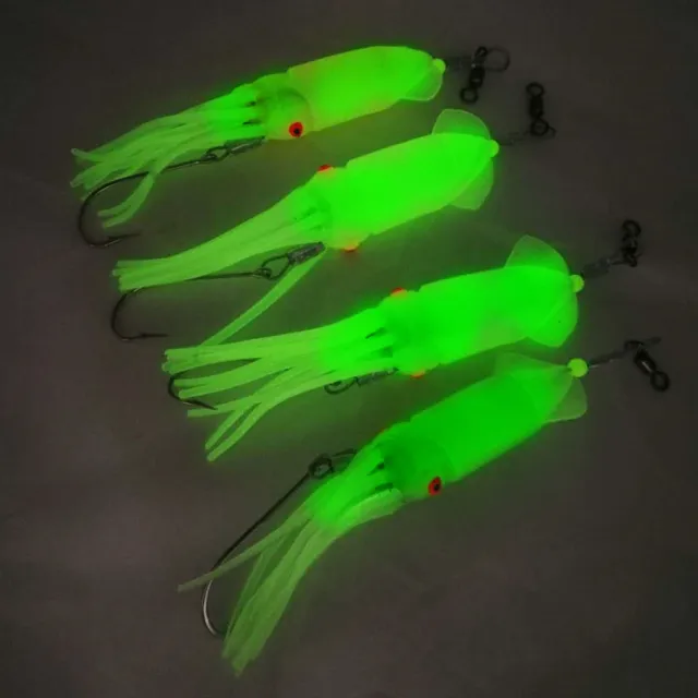 Lightweight Simulation Squid Bait Accessories Soft Lure Jig for Fisherman Angler