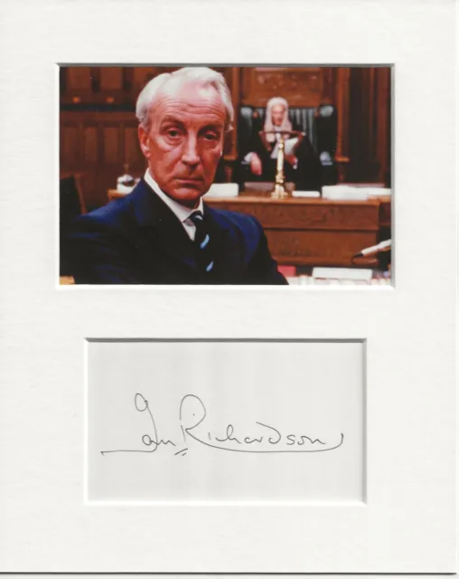 Ian Richardson house of cards signed genuine authentic autograph signature AFTAL