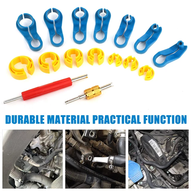 Ac Line Disconnect Tool 7-Piece Fuel Line Disconnect Tool Set - 1/4" To 7/8" Sizes For AC/Oil Cooler Lines Gm Fuel Line Disconnect Tool