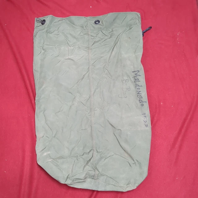 US Military Issue Locking Top Load Nylon Carrying Seabag w Straps Duffle (dfl5)