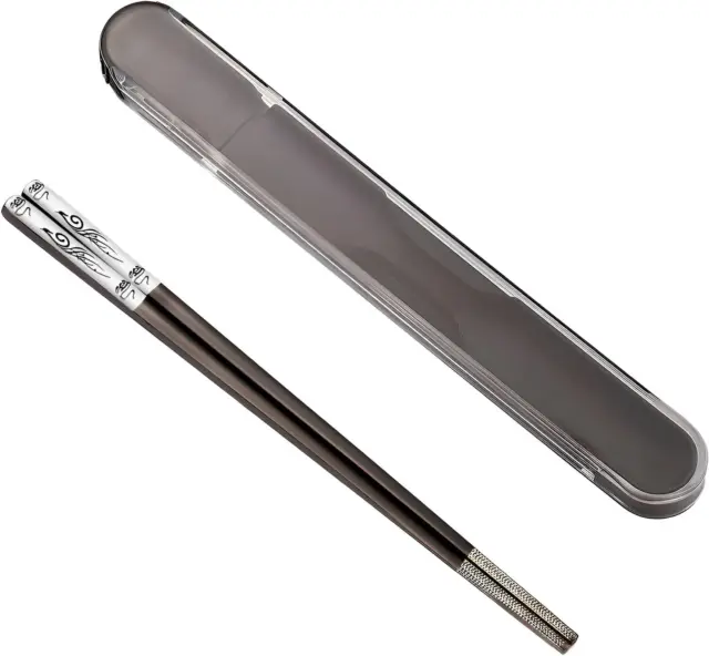 Portable Chopsticks with Pull Design Case Reusable Metal Stainless Steel