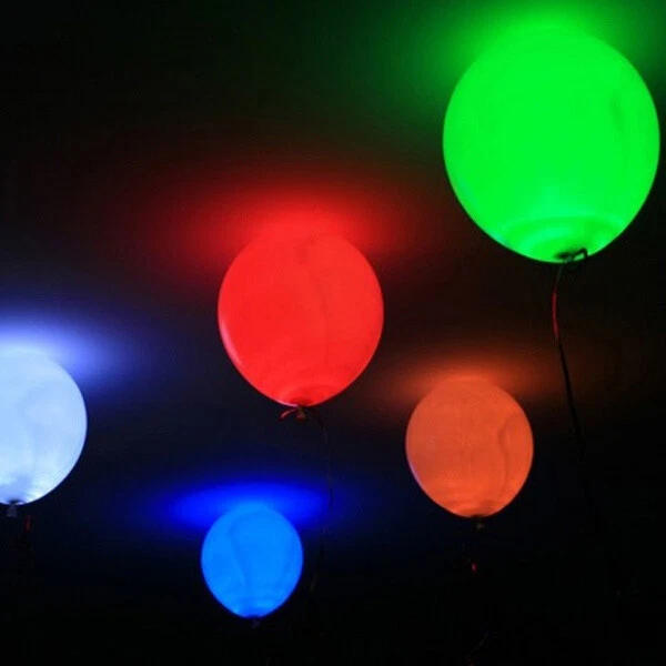 2x5 LED Ballons Beleuchtung PERFEKTE PARTY Dekoration X'MAS Hochzeit Kinder Geburtstag 3
