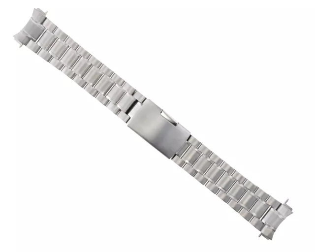 18Mm Watch Band Solid Link Bracelet For Omega Speedmaster S/Steel Heavy