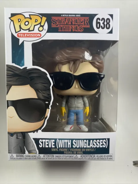 Funko Pop! Netflix Stranger Things Steve (With Sunglasses) #638 W/ protector