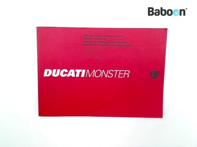 Livre d'instructions Ducati Monster 900 1993-1999 (M900) italien, anglais,...