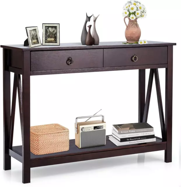 Tromso 2 drawer console table b&m discount