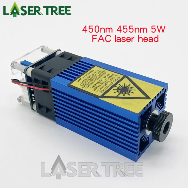 450nm 455nm 5W high quality blue laser module (FAC) high power laser head