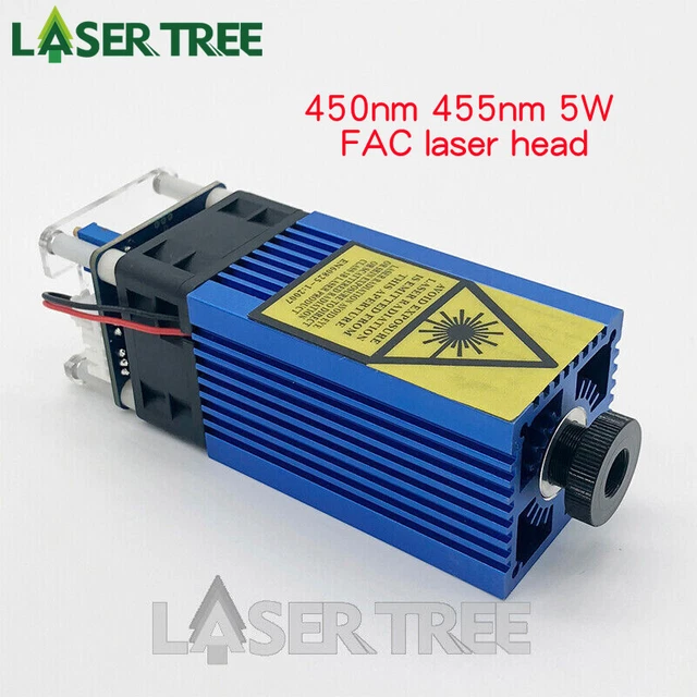 450nm 455nm 5W high quality blue laser module (FAC) high power laser head