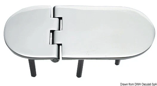 Charnière Inox mm145x65 Marque Osculati 38.873.22