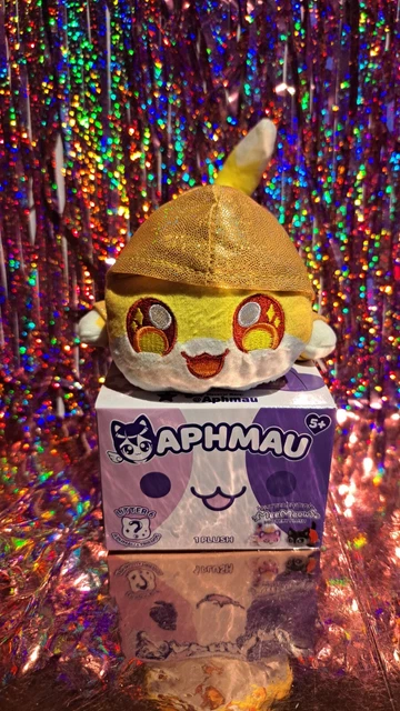 Peluche Aphmau MeeMeows Mystery - Edizione Glitter Lettiera 6'' - Giocattolo Morbido