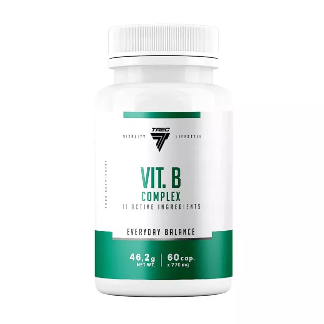 TREC NUTRITION VITAMIN B COMPLEX 60 CAPS Energiestoffwechsel und Nervensystem