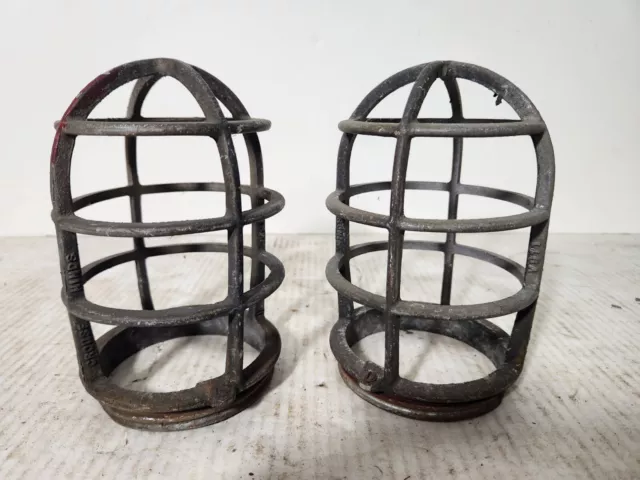 Vintage Crouse Hinds Light Cages Pair Explosion Antique V911