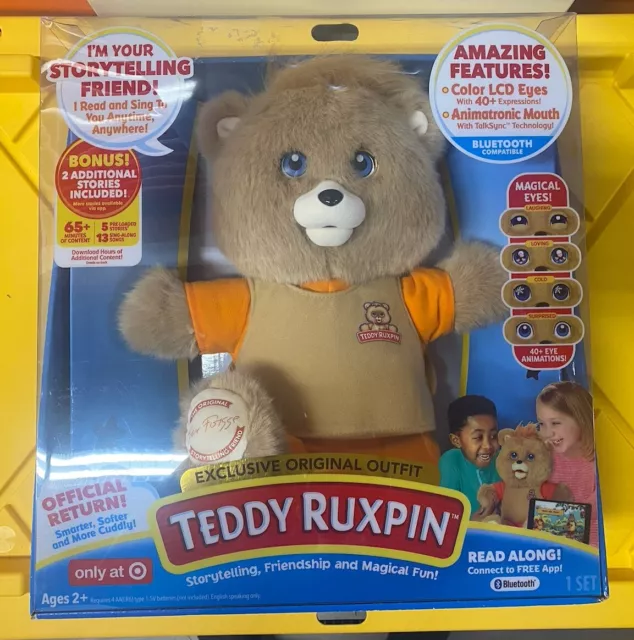 Teddy Ruxpin Animated Talking Storytime Bear Bluetooth LED Eyes 2017 EXCLUSIVE