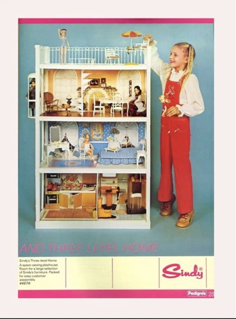 VINTAGE 1980S PEDIGREE SINDY DOLL HOUSE AND EXTENSION-in Parts, Not ...