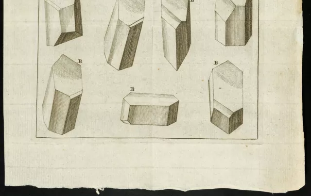 1777 - Gravure Chimie cristaux de Borax - Académie Royale des Sciences 3