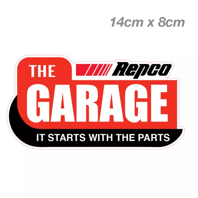 REPCO The GARAGE Sign Logo Laptop , Car  Vinyl  Sticker