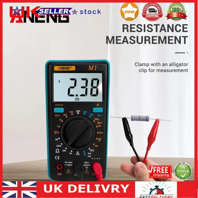 ANENG Auto Range True RMS Multimeter AC DC Voltage Ohm Capacitance NCV Tester UK