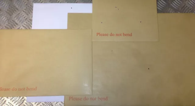 Strongest Board Back / Backed Envelopes Do Not Bend C3,C4,C5,C6 All Colours