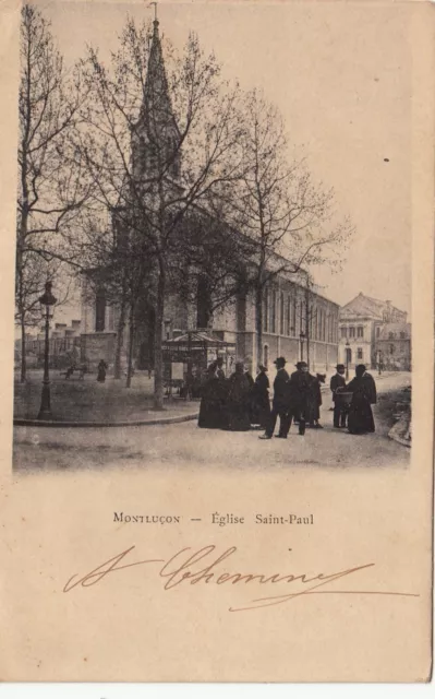 CPA  - MONTLUCON - église saint paul - ALLIERS 03 -  non circulé