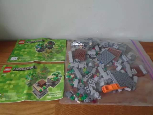 Lego Minecraft complete collection of original sets 21102, 21105, 21106,  2110