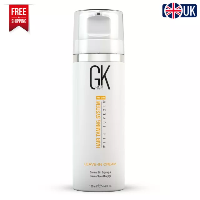 GK HAIR Leave In Conditioner Cream 130ml Hydrating Smoothing & Frizz Control