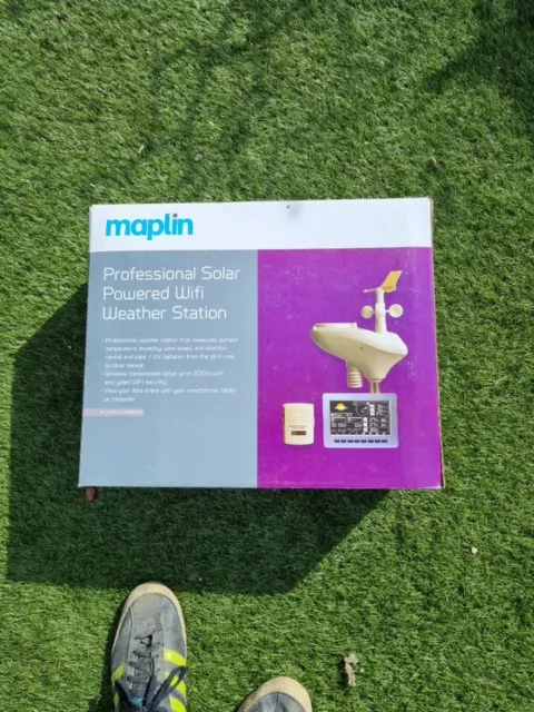 Maplin Professional Solar Powered Wi-Fi Weather station Unused.