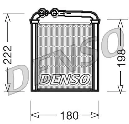 Denso Interior Heating Heat Exchanger Aluminium Repair Fits Skoda VW DRR32005