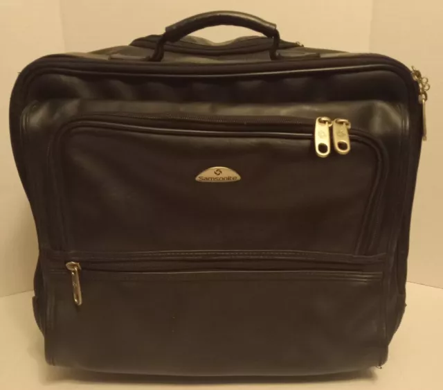 Samsonite Wheeled Portfolio Laptop Rolling Carry-On Briefcase Bag Roller-board