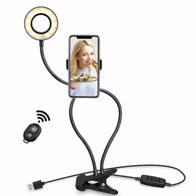 LED Ring Light Lamp Phone Selfie Camera Studio Video Dimmable Tripod Stand