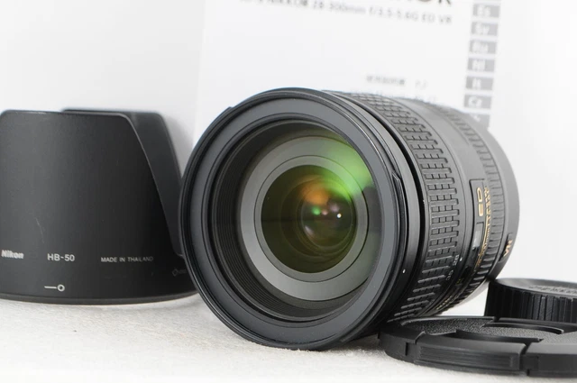 [Near MINT] Nikon AF-S NIKKOR 28-300mm F/3.5-5.6 G ED VR w/ Lens hood From JAPAN