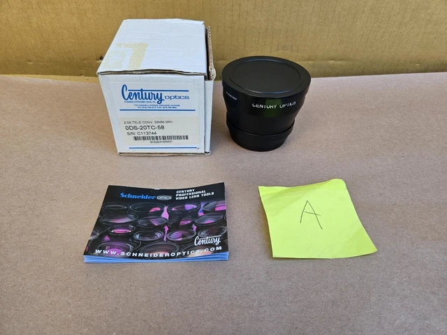 Teleconvertidor Century Precision Optics 0DS-20TC-58 2,0x - 58 mm