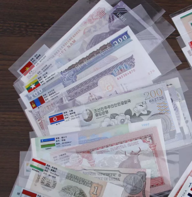 Lots 52 Pcs Different World Banknotes Paper Money Foreign UNC Collection Gift 3