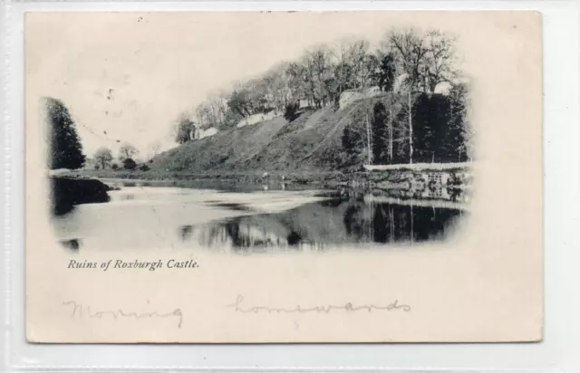 RUINS OF ROXBURGH CASTLE: Roxburghshire postcard (C78222)