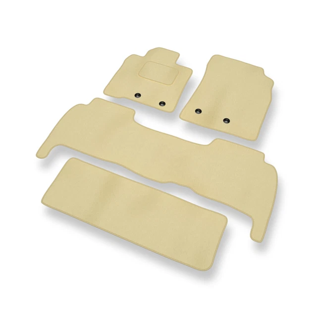 Tapis De Sol Velours Beige Pour Volvo XC90 I (2002-2016) - Avant/Arrière - Marque Carmel - Neuf