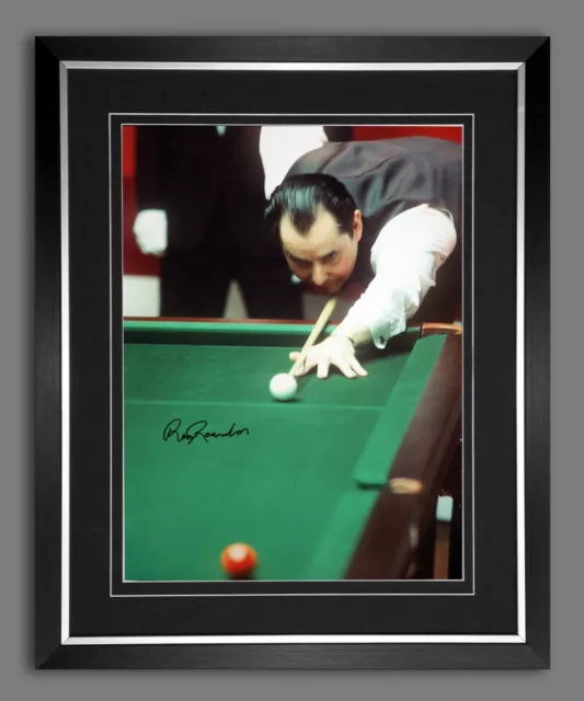 Ray Reardon Signed And Framed Snooker Photograph A