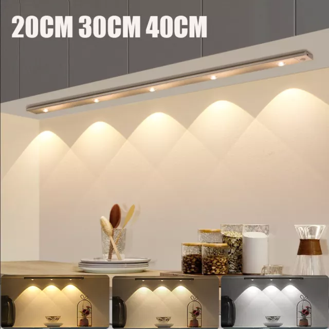 LED Bewegungssensor Unter Schrank Lichtstreifen USB Wiederaufladbare Küche Lampe