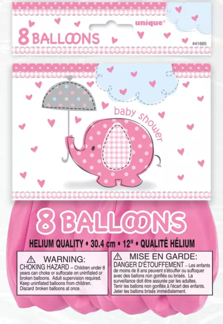 Pink Umbrellaphants Girl Baby Shower Decorations | Tableware