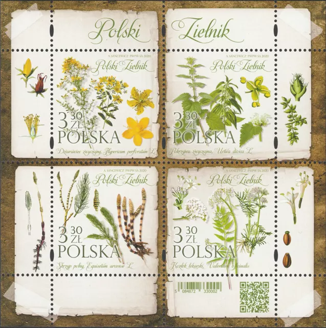 Poland 2020 - Polish herbarium (II) - Fi bl 349 MNH**