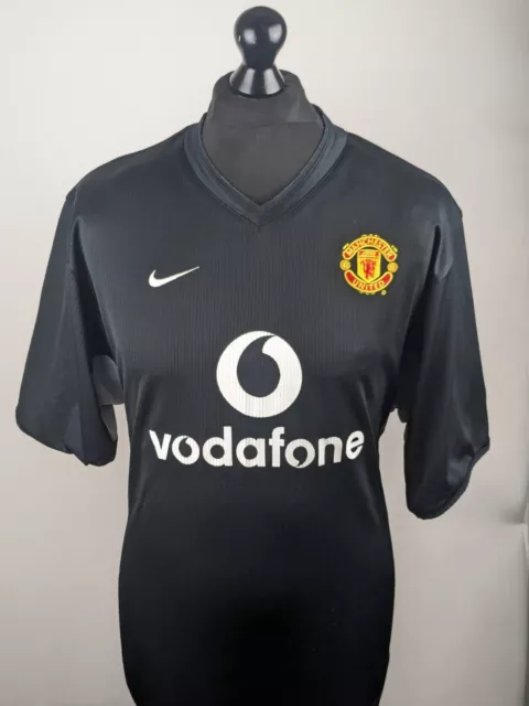 Manchester United Shirt Größe Large 2003 Nike Dri-Fit Away Mann U Jersey Top Herren