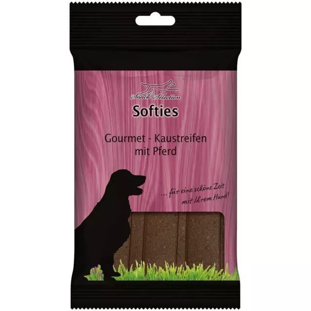 Softies - Gourmet-Kaustreifen mit Pferd 200g - Hunde Snacks Leckerli Kaustreifen