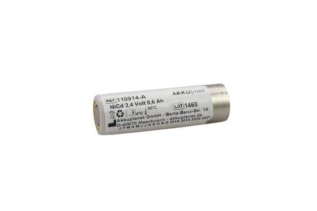 Batterie Convient À pour Welch Allyn / Type 72900 / MT2 / Microtymp 2 2,4V