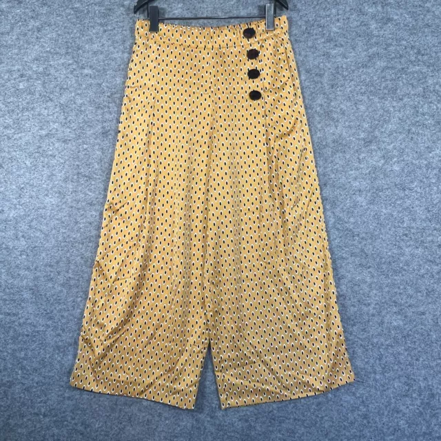 Yellow cropped on sale trousers ladies