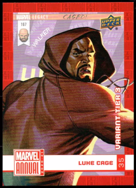 2020/21 UD Upper Deck Marvel Annual "TIER 3" SP Variant Card #35....LUKE CAGE