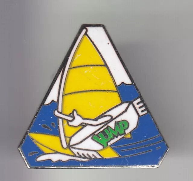 Rare Pins Pin's ..  Sport Nautique Windsurf Planche A Voile Jump Jumping ~Dq