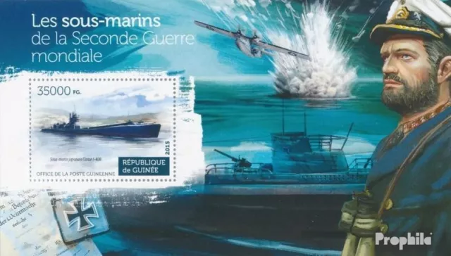 Briefmarken Guinea 2015 Mi Block 2543 postfrisch Militär, Kriege