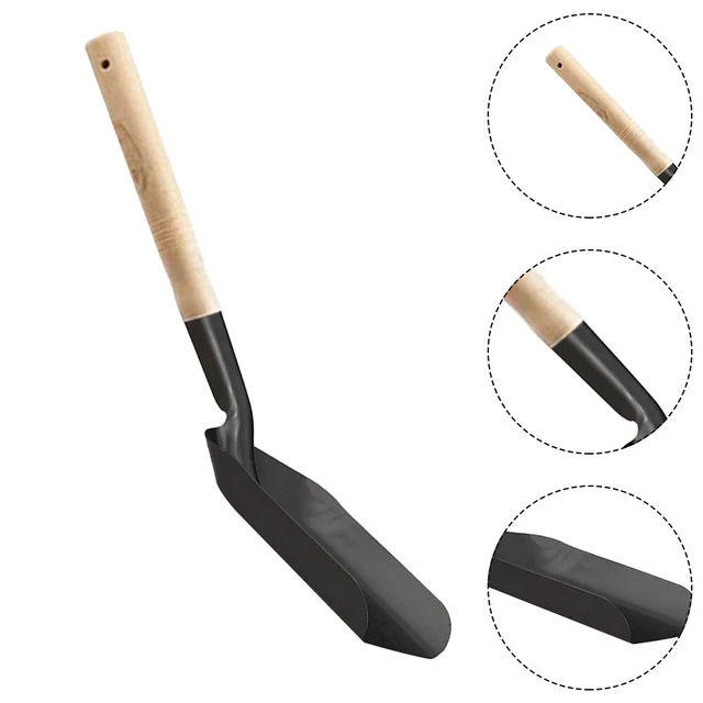 Pala de chimenea de hierro duradero adecuada para chimeneas y hornos 40 cm